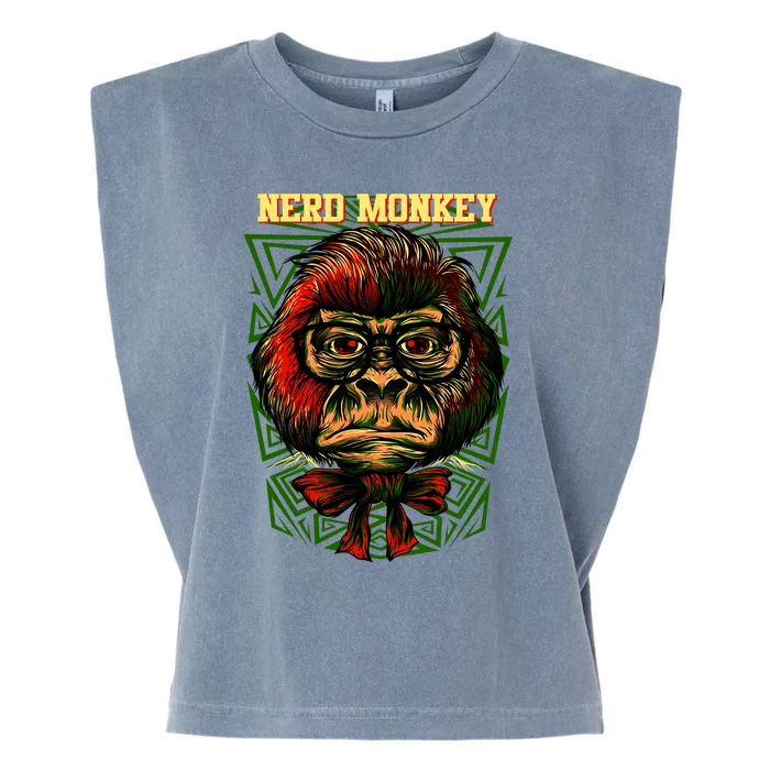 Nerd Monkey Garment-Dyed Women's Muscle Tee