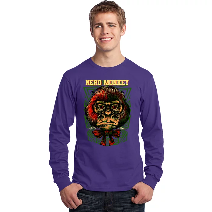 Nerd Monkey Long Sleeve Shirt