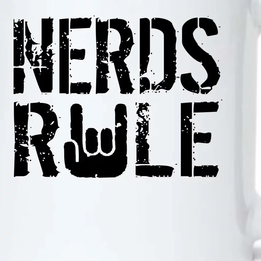 Nerds Rule Black Color Changing Mug