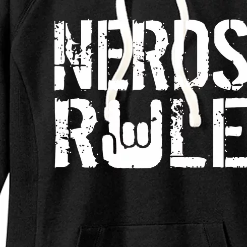 Nerds Rule Women's Fleece Hoodie