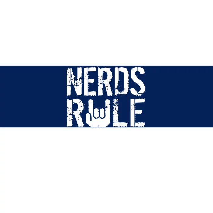 Nerds Rule Bumper Sticker