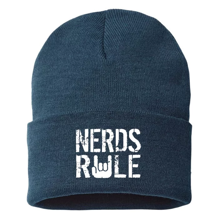 Nerds Rule Sustainable Knit Beanie