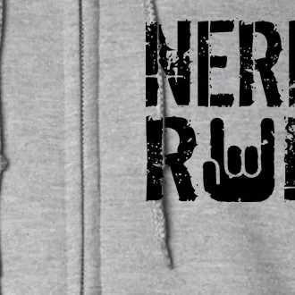 Nerds Rule Full Zip Hoodie