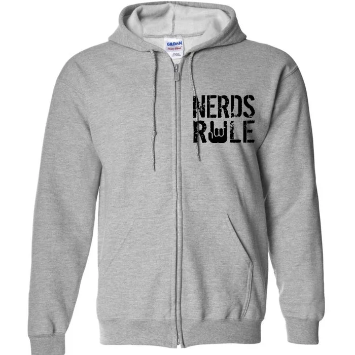 Nerds Rule Full Zip Hoodie