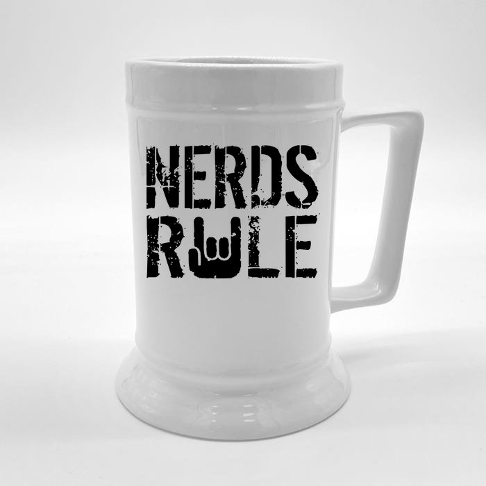 Nerds Rule Front & Back Beer Stein