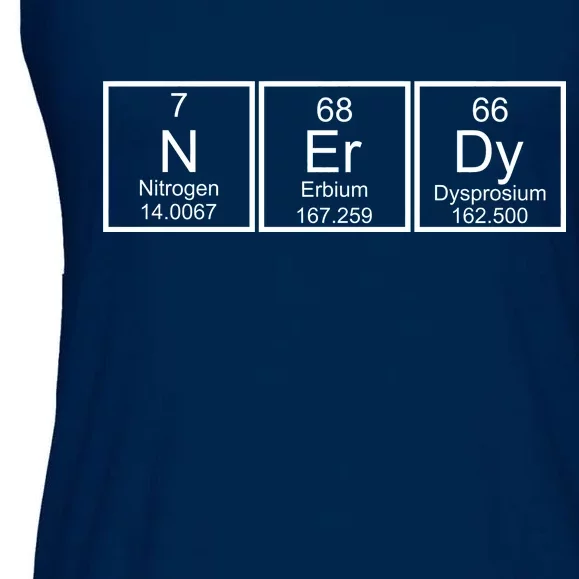 Nerdy Chemistry Periodic Table Ladies Essential Flowy Tank