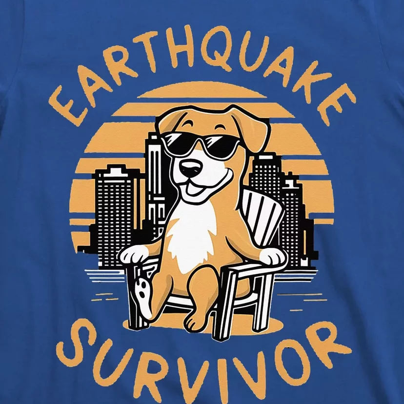 Nyc Earthquake Survivor For Dog Lover T-Shirt