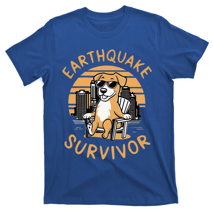 Nyc Earthquake Survivor For Dog Lover T-Shirt