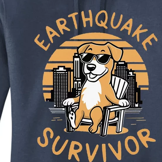 Nyc Earthquake Survivor For Dog Lover Women's Pullover Hoodie