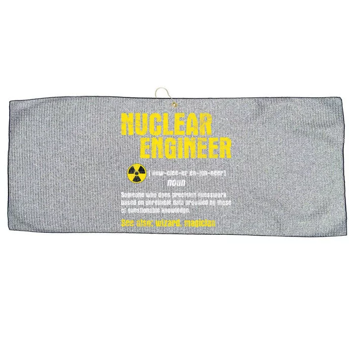 Nuclear Engineer Science Energy Engineering Radioactive Large Microfiber Waffle Golf Towel