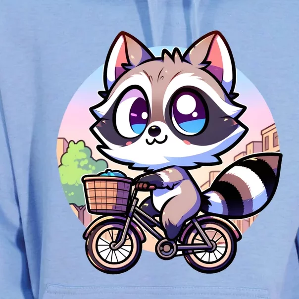 National Endangered Species Day Red Panda Riding A Bicycle Cute Gift Unisex Surf Hoodie