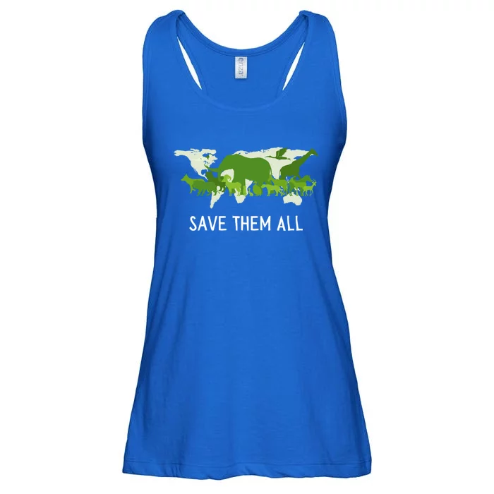 National Endangered Species Day Save Them World Animals Gift Ladies Essential Flowy Tank