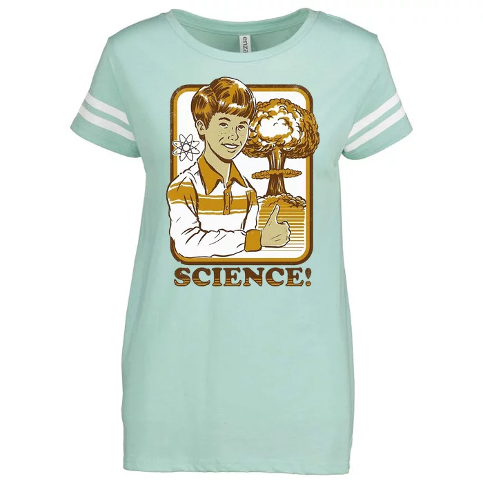 Nuclear Explosion Science Funny Vintage Enza Ladies Jersey Football T-Shirt