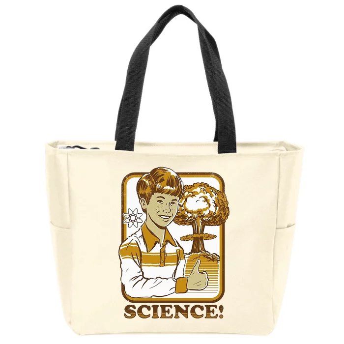 Nuclear Explosion Science Funny Vintage Zip Tote Bag