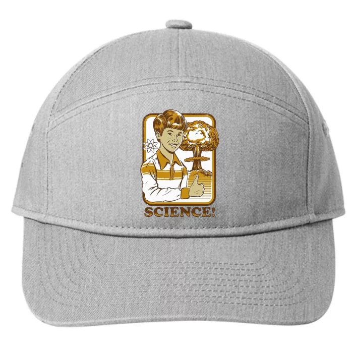 Nuclear Explosion Science Funny Vintage 7-Panel Snapback Hat