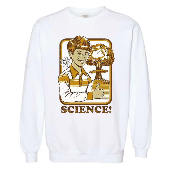 Nuclear Explosion Science Funny Vintage Garment-Dyed Sweatshirt