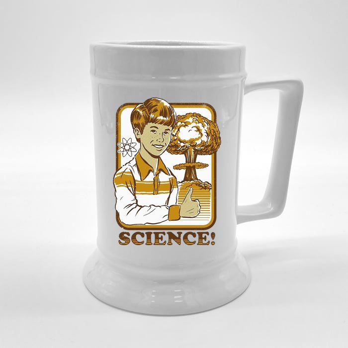 Nuclear Explosion Science Funny Vintage Front & Back Beer Stein