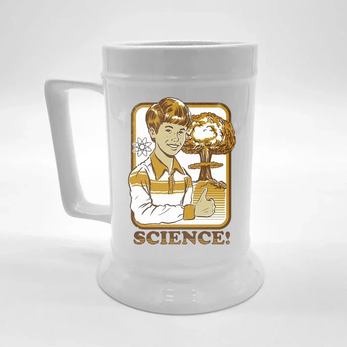 Nuclear Explosion Science Funny Vintage Front & Back Beer Stein