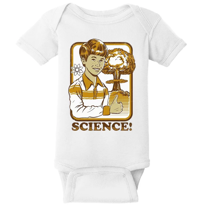 Nuclear Explosion Science Funny Vintage Baby Bodysuit