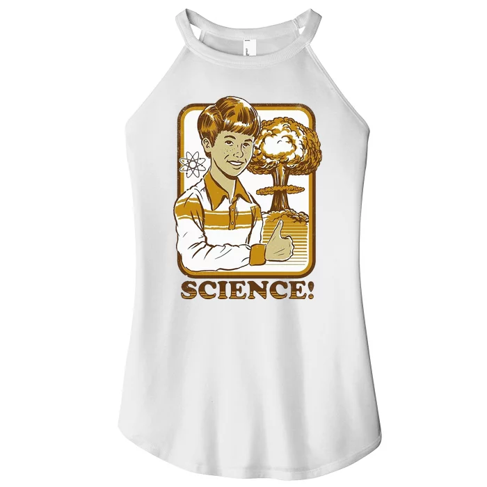 Nuclear Explosion Science Funny Vintage Women’s Perfect Tri Rocker Tank