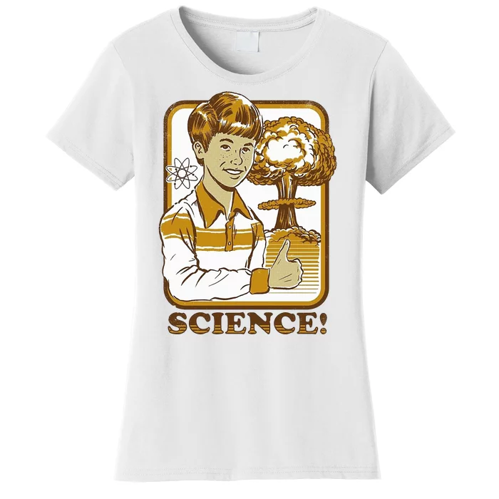 Nuclear Explosion Science Funny Vintage Women's T-Shirt