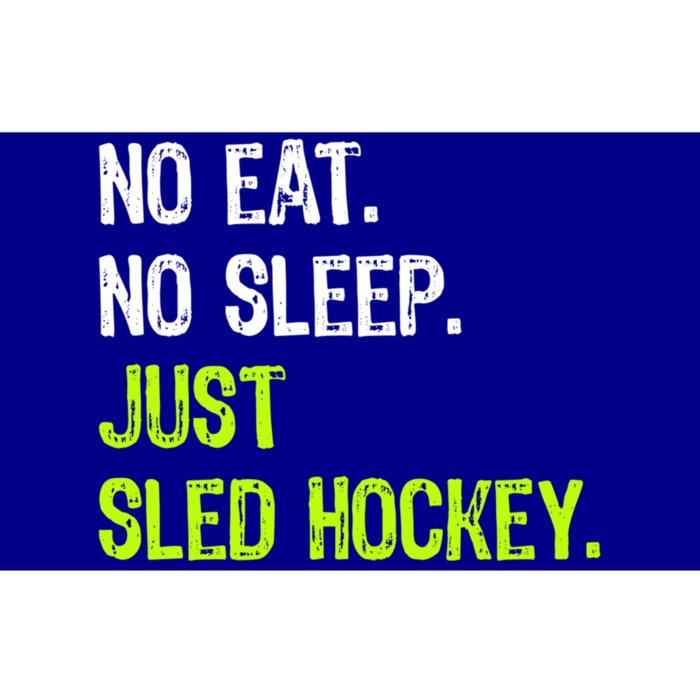 No Eat Sleep Repeat Just Sled Hockey Sledge Hockey Gift Bumper Sticker