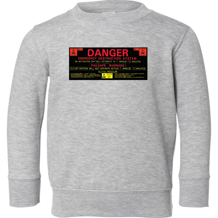 Nostromo Emergency Self Destruct Console Toddler Sweatshirt