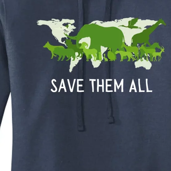 National Endangered Species Day Save Them World Animals Gift Women's Pullover Hoodie