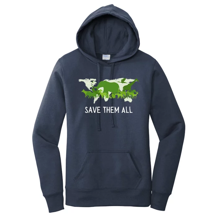 National Endangered Species Day Save Them World Animals Gift Women's Pullover Hoodie