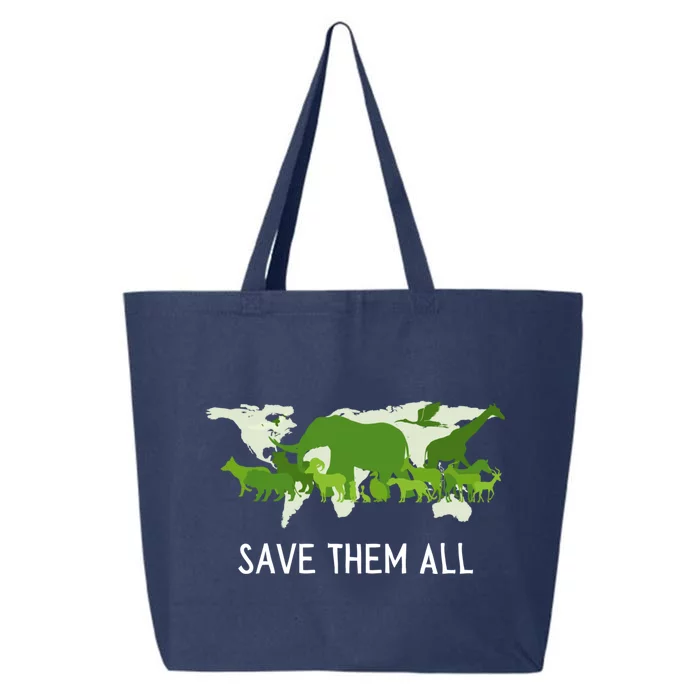 National Endangered Species Day Save Them World Animals Gift 25L Jumbo Tote