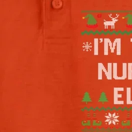 Nurse Elf Ugly Christmas Great Gift Dry Zone Grid Performance Polo