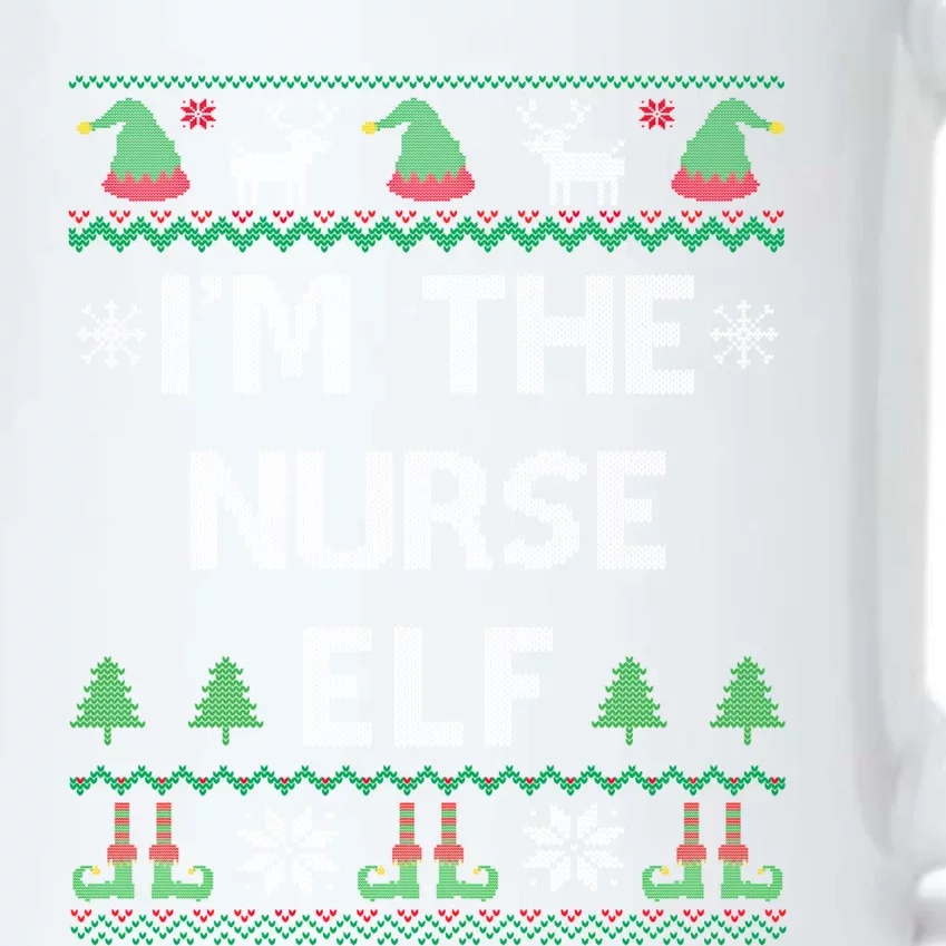 Nurse Elf Ugly Christmas Great Gift Black Color Changing Mug