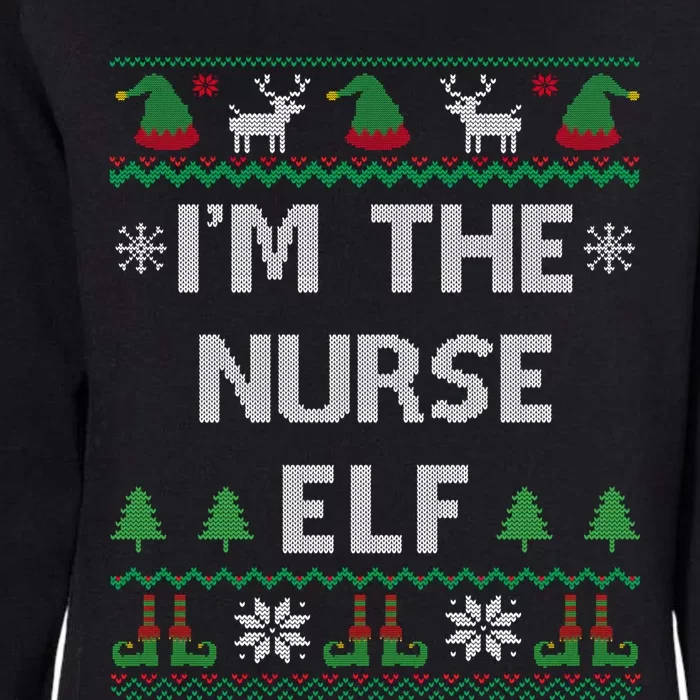 Nurse Elf Ugly Christmas Great Gift Womens California Wash Sweatshirt