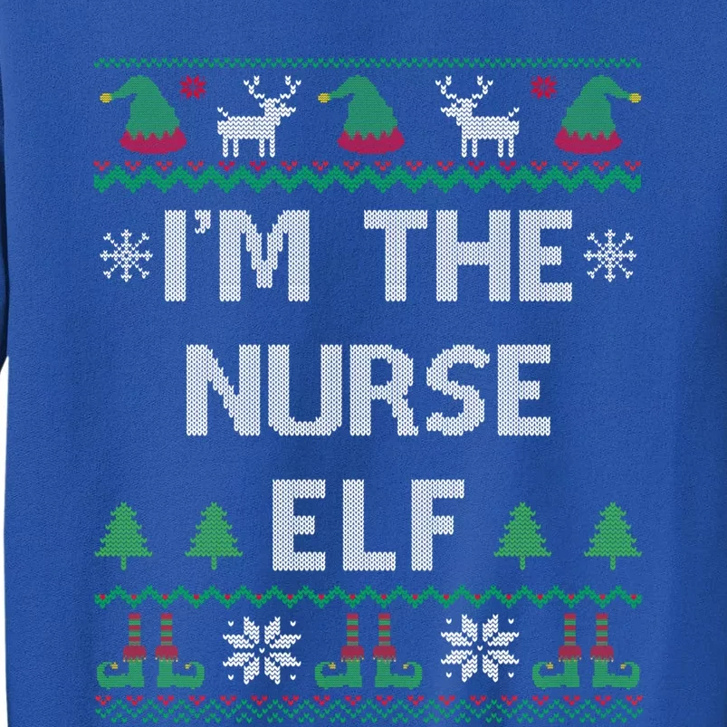 Nurse Elf Ugly Christmas Great Gift Tall Sweatshirt