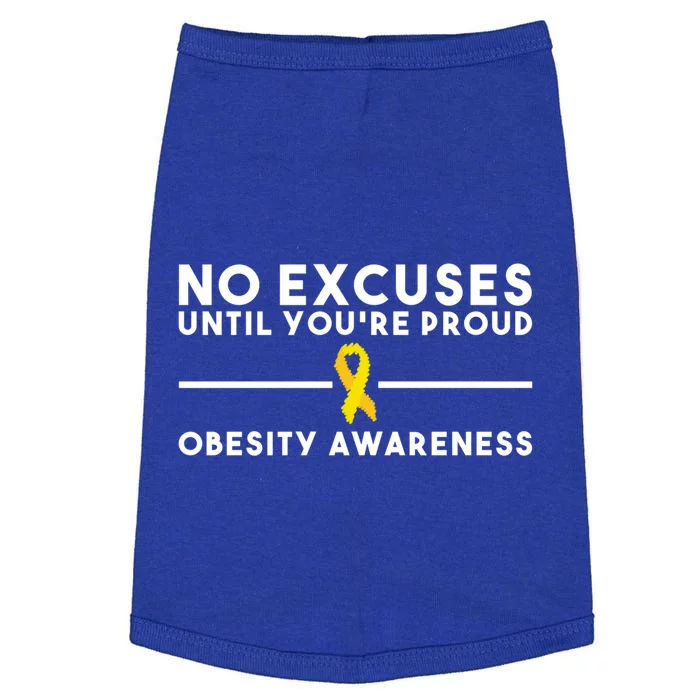 No Excuses Until Youre Proud Gift Doggie Tank