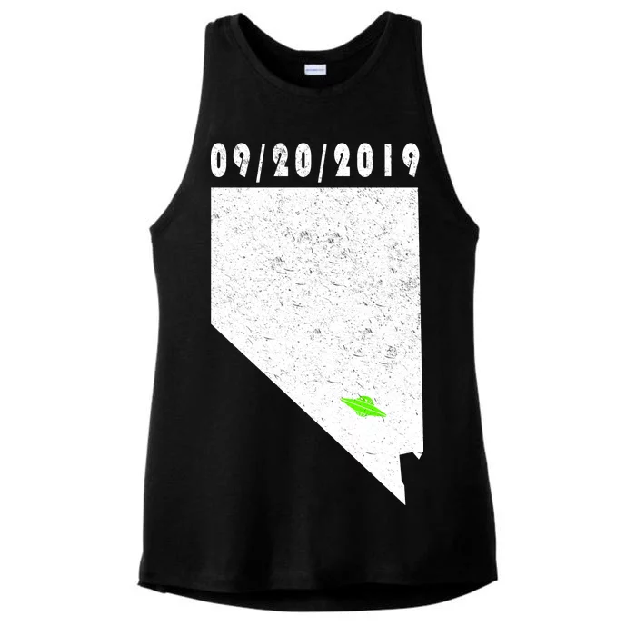 Nevada Storm Area 51 Ladies Tri-Blend Wicking Tank