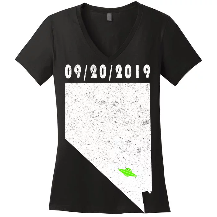 Nevada Storm Area 51 Women's V-Neck T-Shirt