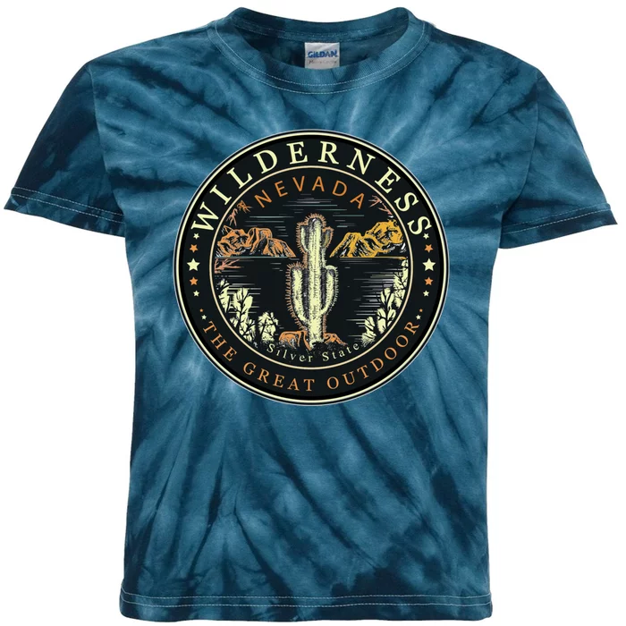 Nevada Wilderness Silver State Kids Tie-Dye T-Shirt