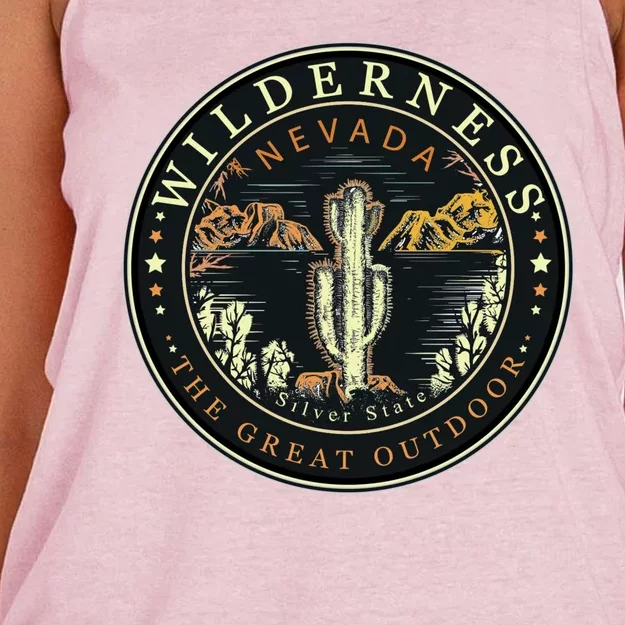 Nevada Wilderness Silver State Women's Knotted Racerback Tank