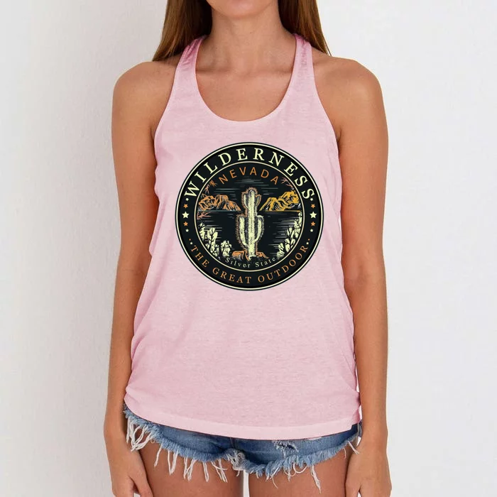 Nevada Wilderness Silver State Women's Knotted Racerback Tank