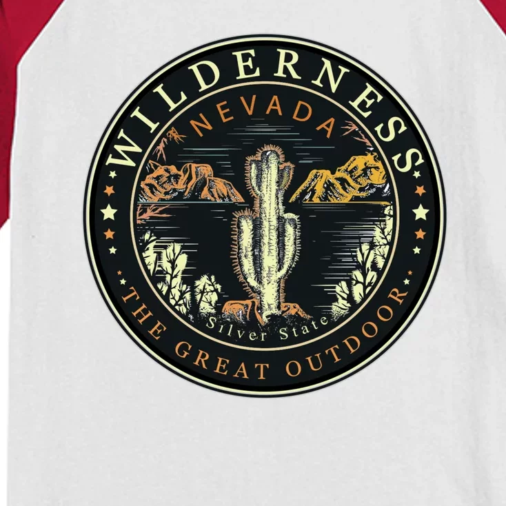 Nevada Wilderness Silver State Kids Colorblock Raglan Jersey