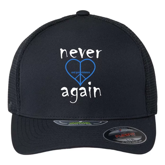 Never Again End Gun Violence Tribute Flexfit Unipanel Trucker Cap