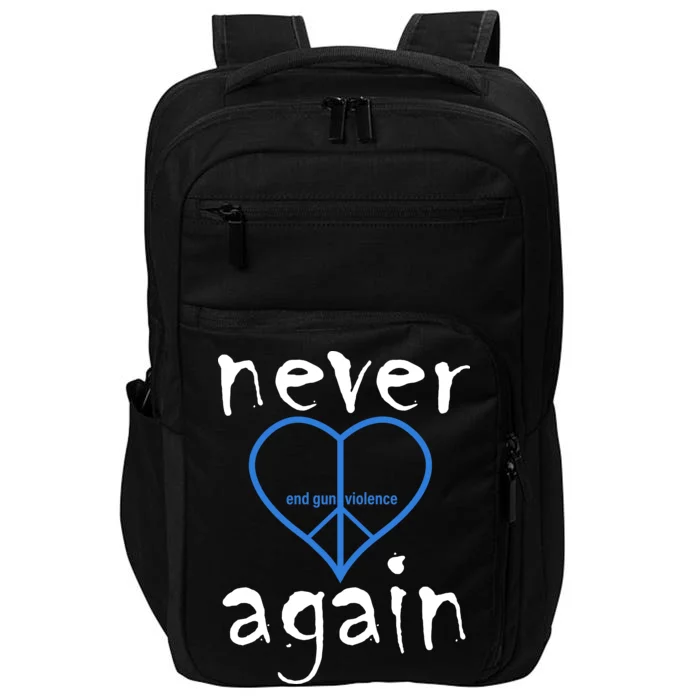 Never Again End Gun Violence Tribute Impact Tech Backpack