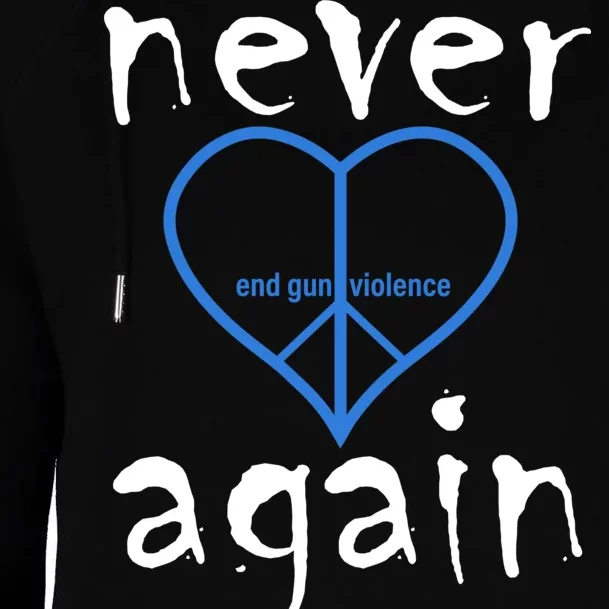 Never Again End Gun Violence Tribute Womens Funnel Neck Pullover Hood