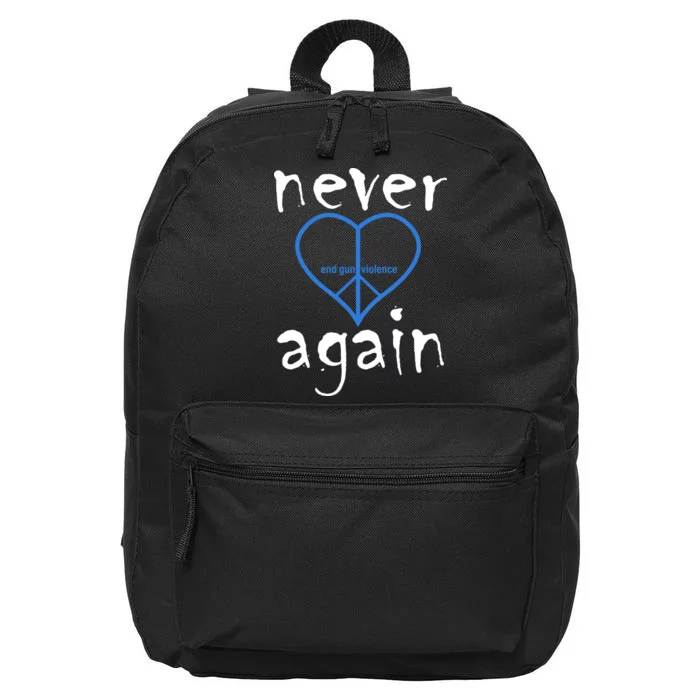 Never Again End Gun Violence Tribute 16 in Basic Backpack