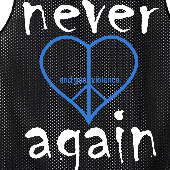 Never Again End Gun Violence Tribute Mesh Reversible Basketball Jersey Tank