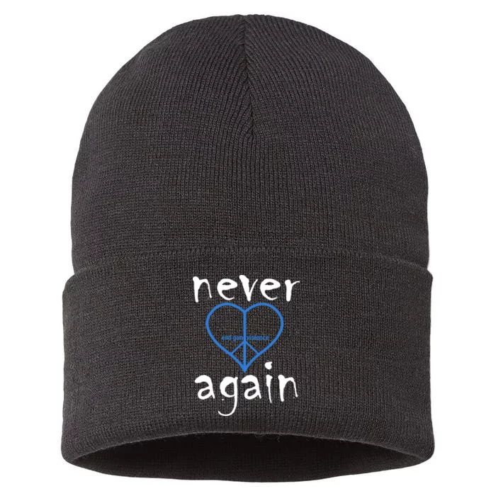 Never Again End Gun Violence Tribute Sustainable Knit Beanie