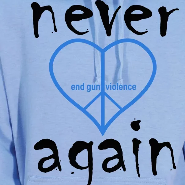 Never Again End Gun Violence Tribute Unisex Surf Hoodie