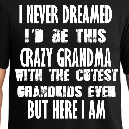 Never Dreamed I'd Be A Crazy Grandma Pajama Set