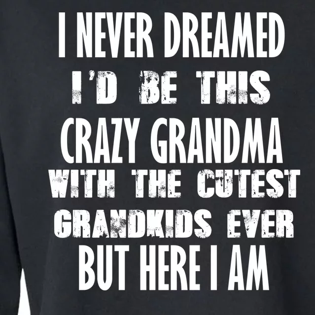 Never Dreamed I'd Be A Crazy Grandma Cropped Pullover Crew